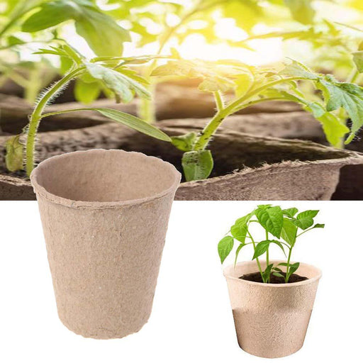 Organic Biodegradable Seedling Starter Set: Eco-Friendly Peat Pot Collection