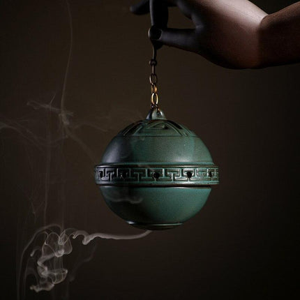 Serene Buddha Hand Ceramic Backflow Incense Holder for Tranquil Spaces