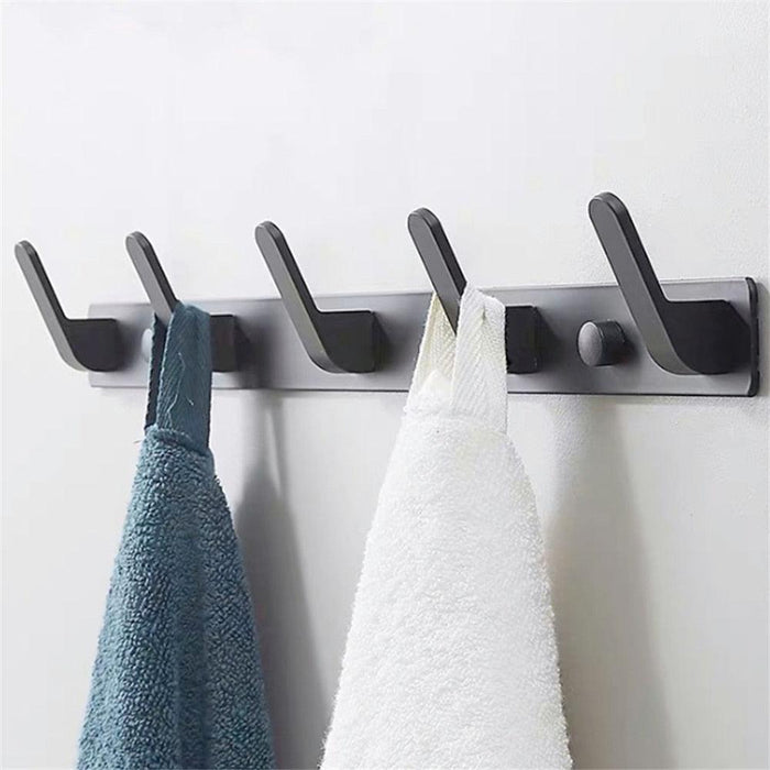 Chic Wall-Mounted Organizer with Hooks and Shelf - Stylish Home Storage Solution