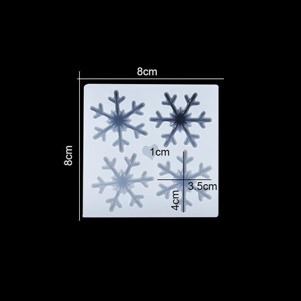 Charming Snowflake DIY Craft Set for Unique Christmas Jewelry and Ornaments