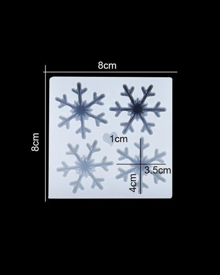 Charming Snowflake DIY Craft Set for Unique Christmas Jewelry and Ornaments