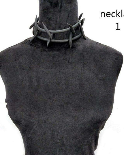 Rebel Soul Gothic Punk Necklaces: Handmade Edgy Accessories for Unique Style