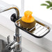 Adjustable Faucet Sponge Soap Drainage Storage Rack