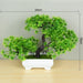Elegant Faux Green Bonsai Tree Décor Piece - Ideal for Indoor and Outdoor Beautification