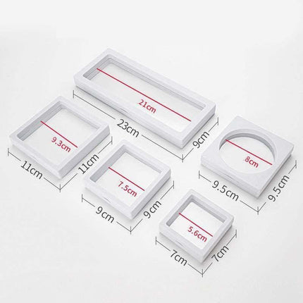 Stylish Transparent Jewelry Organizer Box with Dust-Proof Lid