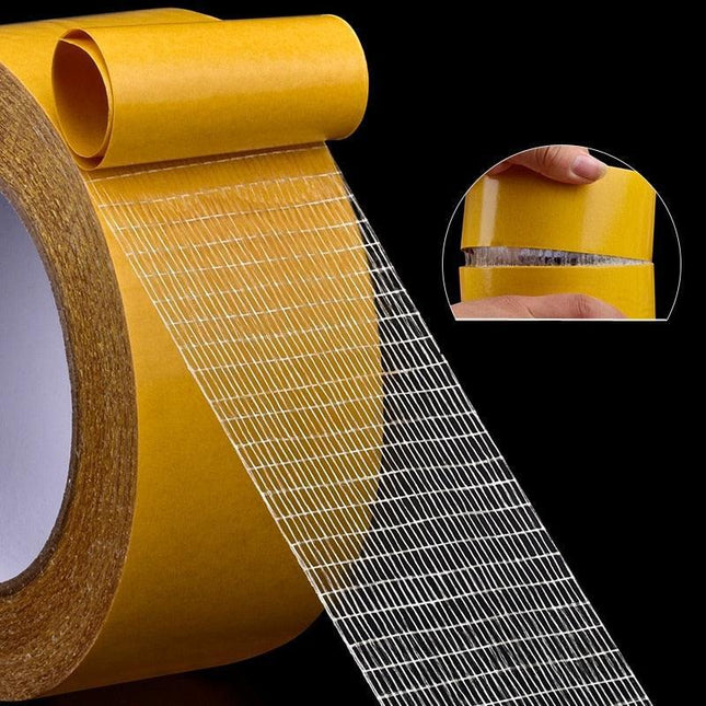 High-Strength Double-Sided Grid Fiber Adhesive Tape for Versatile Bonding