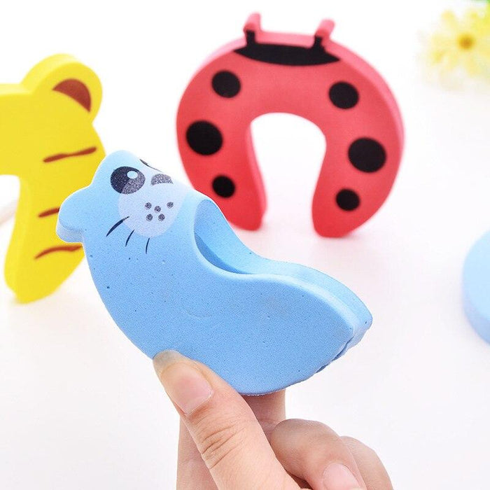 5-Piece Adorable Cartoon Animal Door Finger Guards for Child Safety