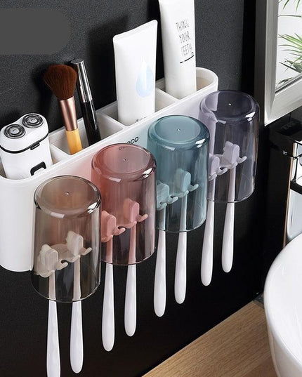 Family-Friendly Toothbrush Holder - Ultimate Bathroom Organizer for Shared Spaces