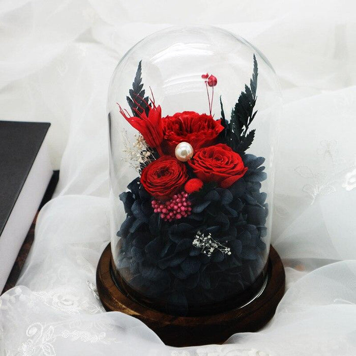 Forever Blooming Rose in Glass Dome: A Touch of Timeless Luxury