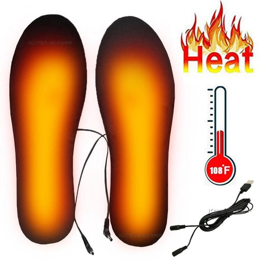 USB Heated Insoles with Carbon Fiber Technology: Stay Warm and Cozy in Winter with Adjustable Comfort