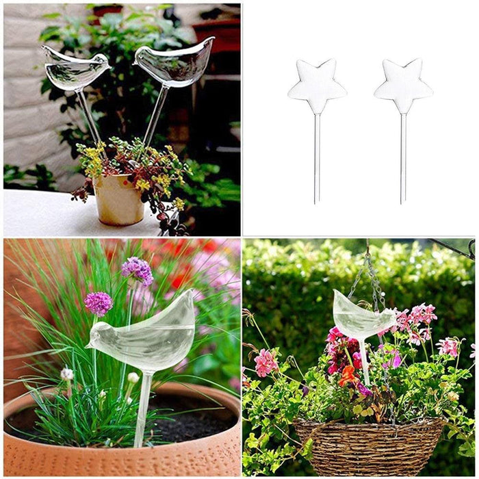 Indoor Plant Watering Solution with Stylish Transparent Design and Automatic Drip Irrigation