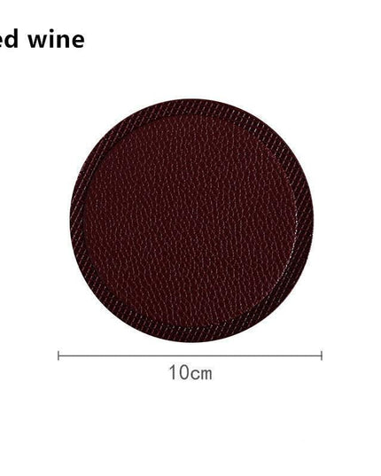 Elegant Leather Drink Coasters: Stylish Shield for Your Tabletop