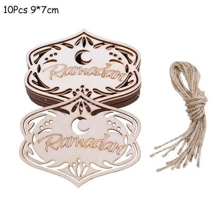 Chic Wooden Eid Mubarak Decoration: Celebrate in Elegance