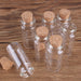 Glass Wishing Bottles Set for Wedding Favors - 10pcs with Cork Stoppers