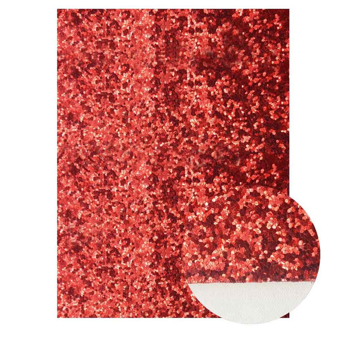 Ruby Shimmering Faux Leather Crafting Bundle - Chic Material for Trendy Bags and Footwear