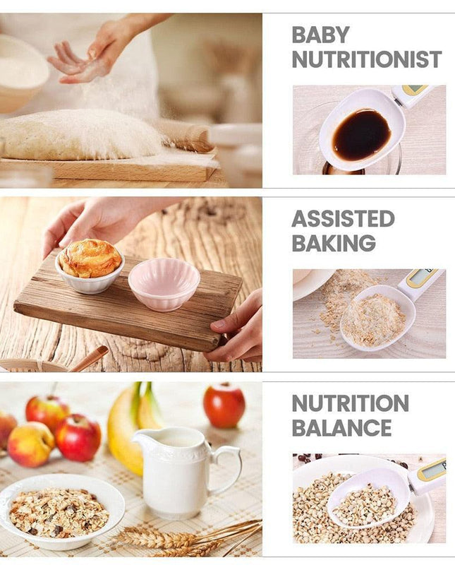 Digital Precision Measuring Spoon - Compact Kitchen Scale Set