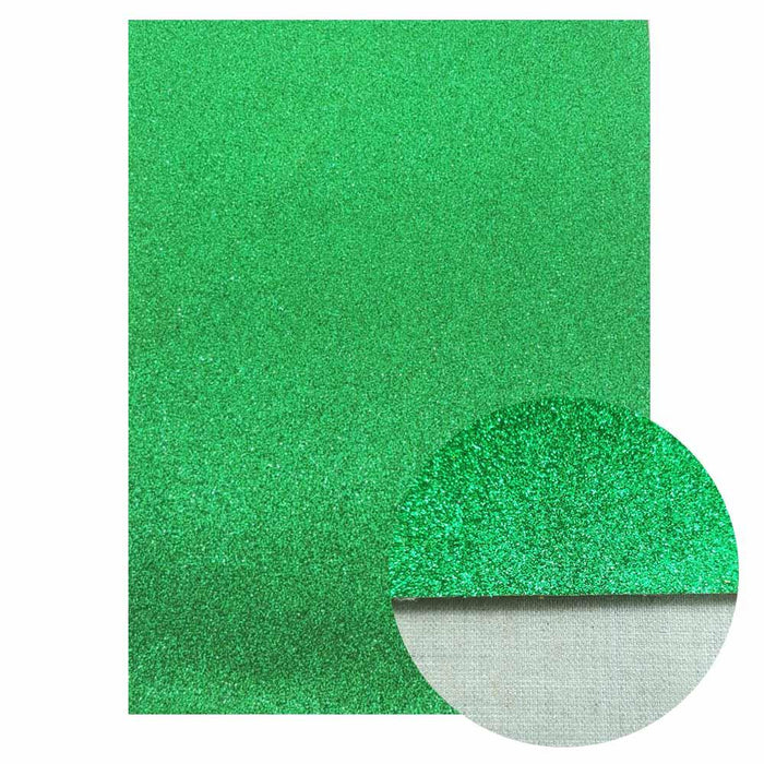 Lustrous Green Glitter Snake Skin Faux Leather Bow Crafting Kit