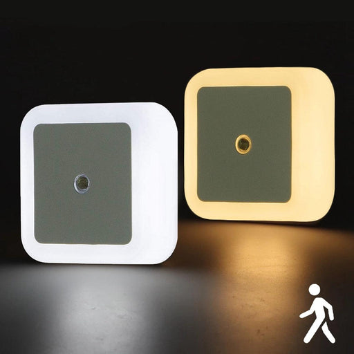 Square LED Night Light with Built-in Light Sensor for Gentle Illumination