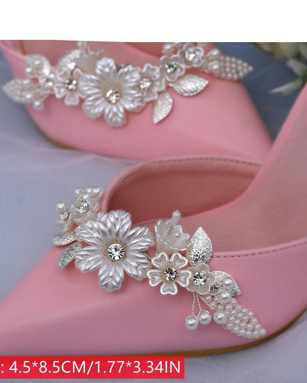 Bridal Rhinestone Footwear Clips - Luxurious Wedding Accessories for Elegant Shoes