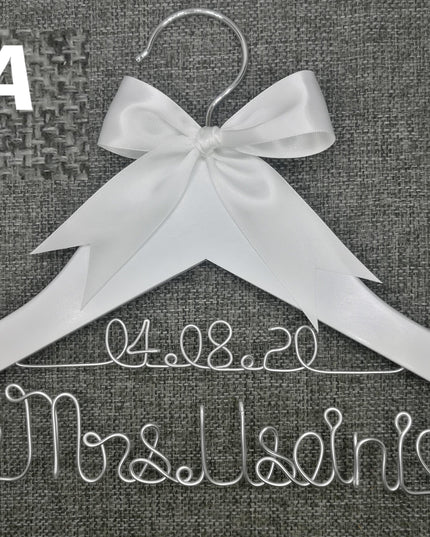 Custom Engraved Wooden Bridal Party Hanger - Memorable Keepsake for Bridesmaids