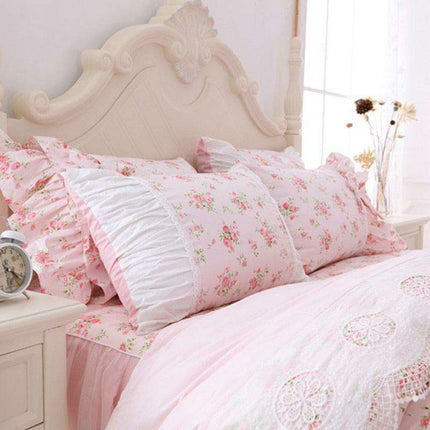 Blossom Dream Princess Cotton Bedding Set for Luxurious Comfort
