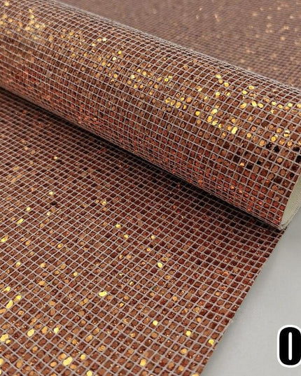 Glittering Luxe Faux Leather Crafting Sheet for Creative DIY Projects