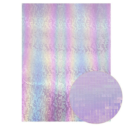 Sparkling Violet Faux Leather Fabric - A Must-Have for Dazzling DIY Projects
