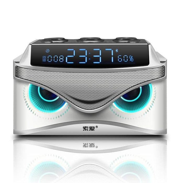 Ultimate Portable Wireless Speaker with LED Alarm Clock and Subwoofer
