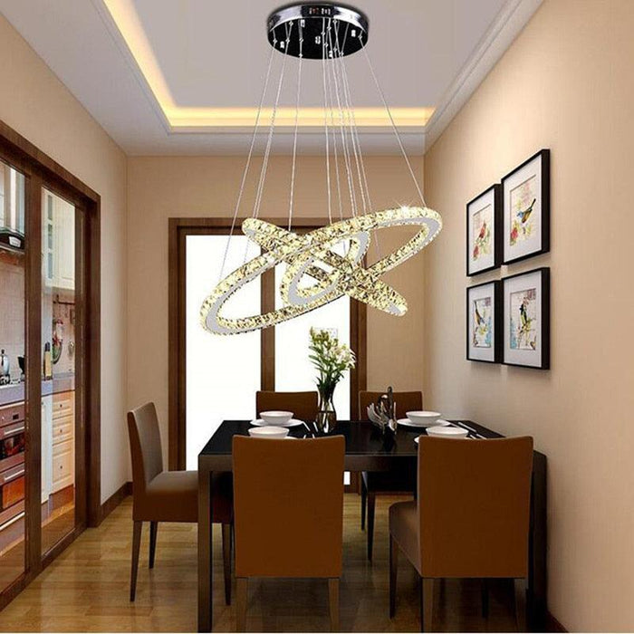 Elegant LED Crystal Chandelier: Illuminate Your Space with Sophistication