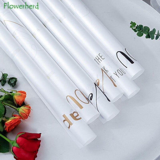 Elegant Waterproof Floral Wrapping Paper - Beautiful Flower Gift Packaging (20 Sheets)