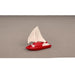 Vintage Nautical Elegance: Handcrafted Sailboat Ornament