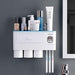 Bathroom Organization Set with Toothbrush Holder, Toothpaste Dispenser, and Storage Solution