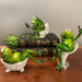 Whimsical Resin Frog Figurines - Quirky Animal Statues for Contemporary Home Decor