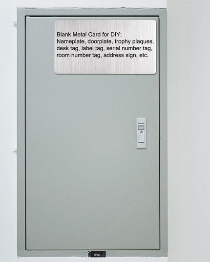 Premium Custom Stainless Steel Branding Plates - Versatile Metal Solutions