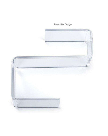 Transparent Cubicle Wall Shelf Organizer with Hooks