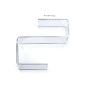 Transparent Cubicle Wall Shelf Organizer with Hooks