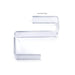 Clear Acrylic Cubicle Wall Hook Organizer - Heavy-Duty Hanging Solution