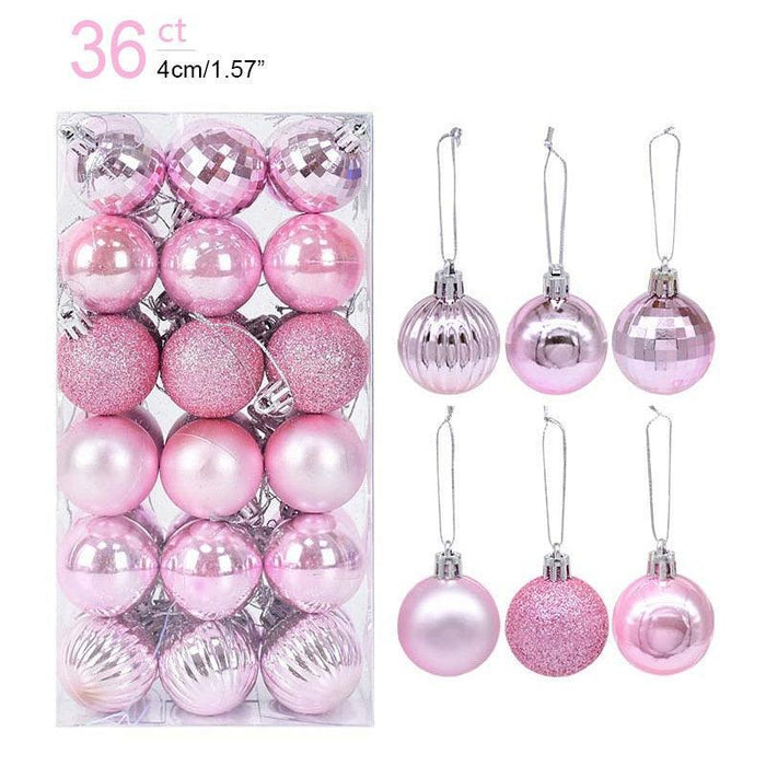 Festive Glittering Holiday Bauble Set