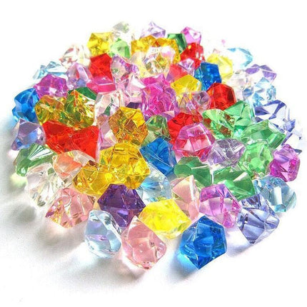 Vibrant 150-Piece Acrylic Crystal Gemstones Set for Creative Home Decor and Craft Projects