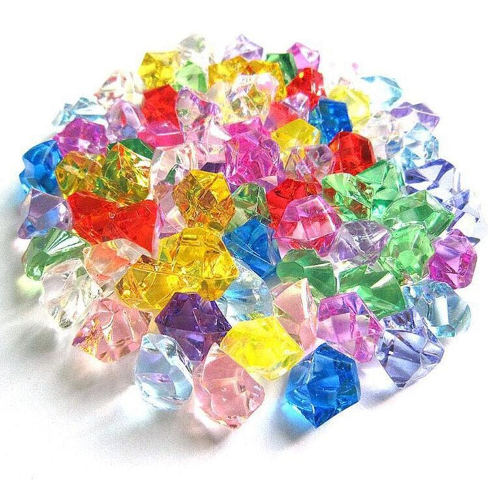 150-Piece Vibrant Acrylic Crystal Stones Set for Home Decor and Crafting