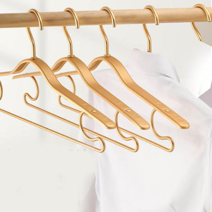 Stylish Eco-Conscious Aluminum Alloy Non-Slip Hangers - 5-Pack for Supreme Wardrobe Management