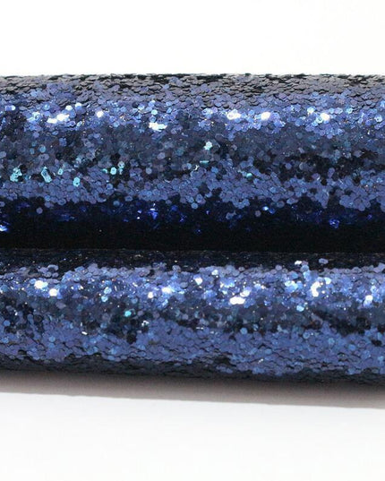 Sparkling Chunky Glitter Faux Leather Sheet - Ideal for Creative DIY Projects