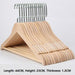 Luxury Extra-Wide Wooden Hangers Set - 10 Pieces for Elegant Closet Organization