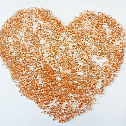 Rose Gold Diamond Table Confetti Set - 4000 Pieces for Wedding Decor