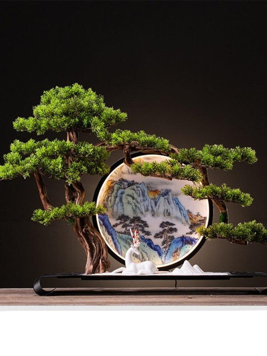 Tranquil Elegance: Exquisite Pine Tree Root Sculpture for Chic Home Decor