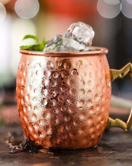 Artisanal Copper Moscow Mule Mugs - Ergonomically Designed for Ultimate Enjoyment