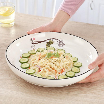 Sophisticated Fan-Designed Bone China Tableware Set