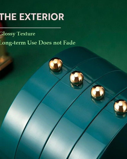 153-Hole Transparent Jewelry Organizer Stand with Collapsible Screen