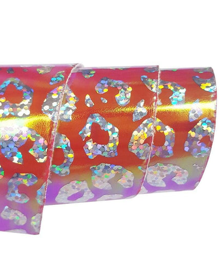 Colorful Leopard Print Faux Leather Craft Sheets - DIY Creativity Kit, 22*30CM