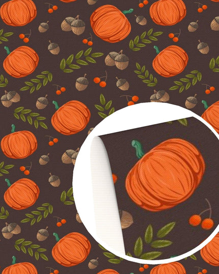 Fall-Inspired Premium Vegan Leather - Versatile DIY Crafting Material for Creative Projects